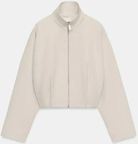 Damen Kurz geschnittener Boxy‑Blouson mit hohem Stehkragen und überschnittenen Ärmeln Echo Archiv