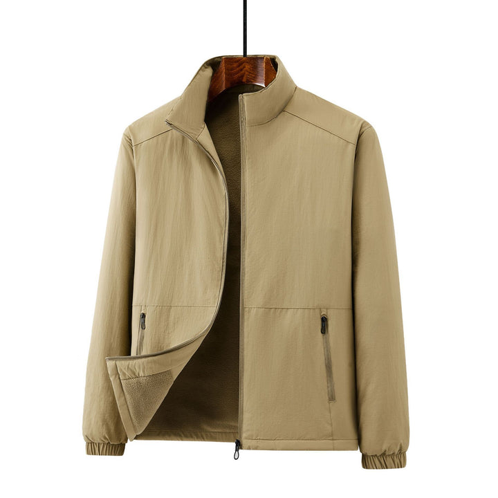 Herren Leichte Übergangsjacke mit Fleece-Innenfutter und Stehkragen Echo Archiv