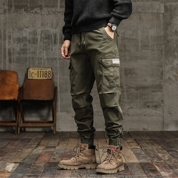 Herren Cargo-Jogginghose im urbanen Utility‑Stil mit elastischem Tunnelzugbund und verstärkten Kniepartien Echo Archiv