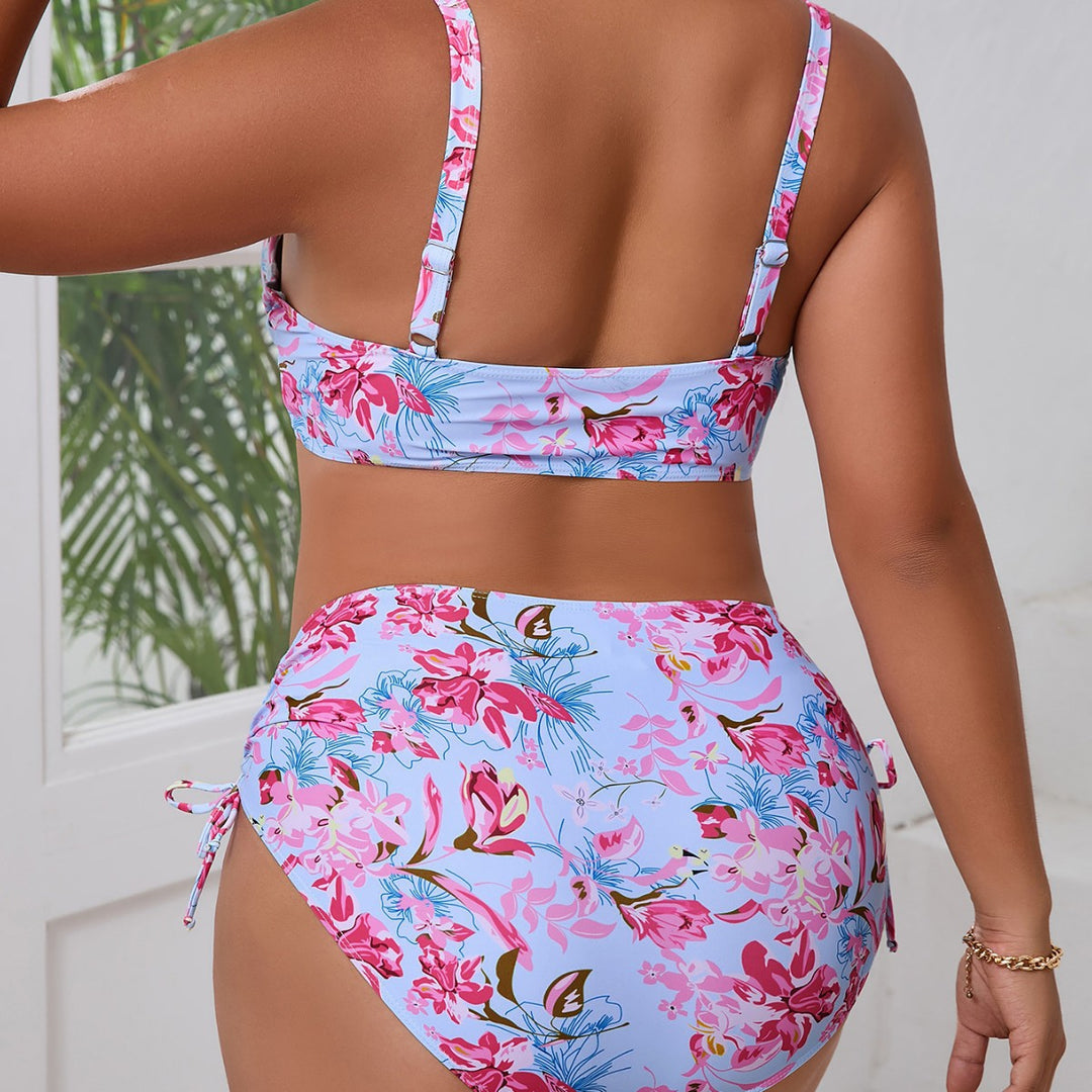 Damen Triangel-Bikini-Set mit rüschenbedecktem Höschen Echo Archiv