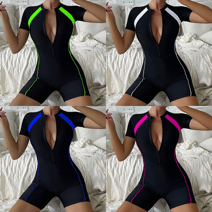 Damen Sportlicher Neoprenanzug mit kurzem Bein Echo Archiv