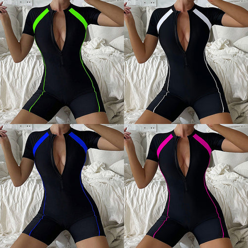 Damen Sportlicher Neoprenanzug mit kurzem Bein Echo Archiv