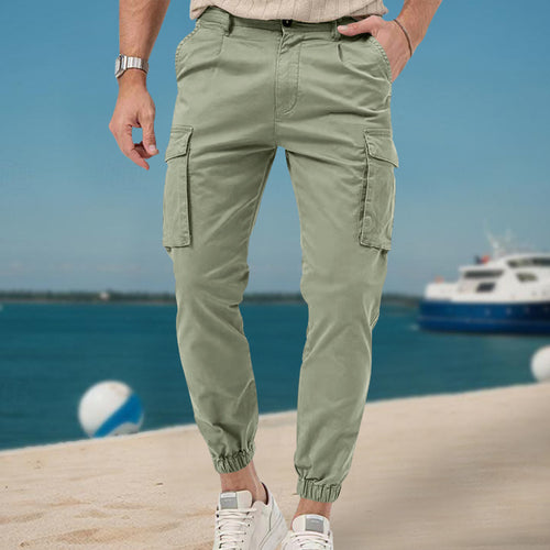 Herren bequeme Cargo-Jogginghose mit elastischem Bund und praktischen Taschen Echoarchiv