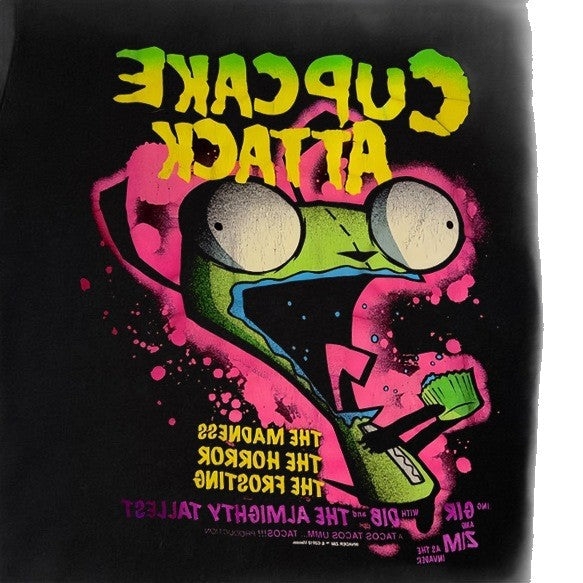 Damen T-Shirt mit kreativem Cupcake-Motiv und modernem Druck Echo Archiv