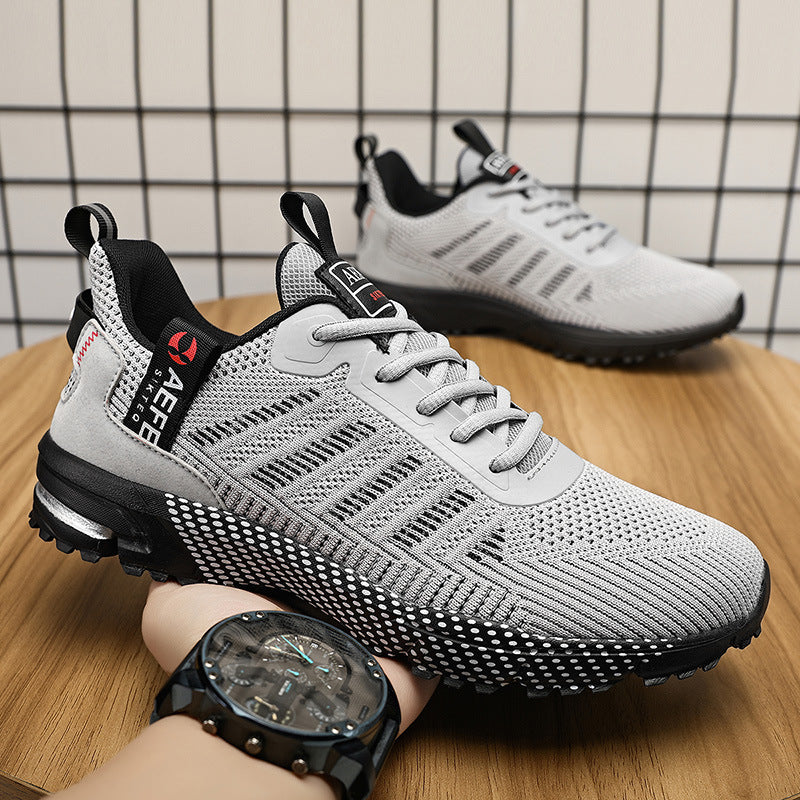 Unisex atmungsaktive Strick-Performance-Sneaker mit gepolsterter Air‑Zwischensohle – Norré