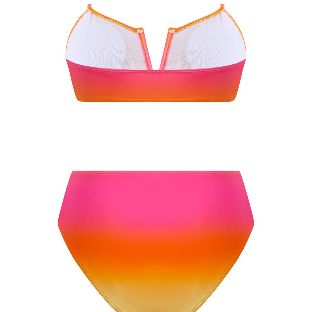 Damen Bandeau-Bikini mit langem Wickelrock Echo Archiv
