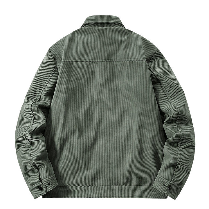 Herren Cordjacke mit gesteppter Thermofütterung und aufgesetzten Brusttaschen – Taviero