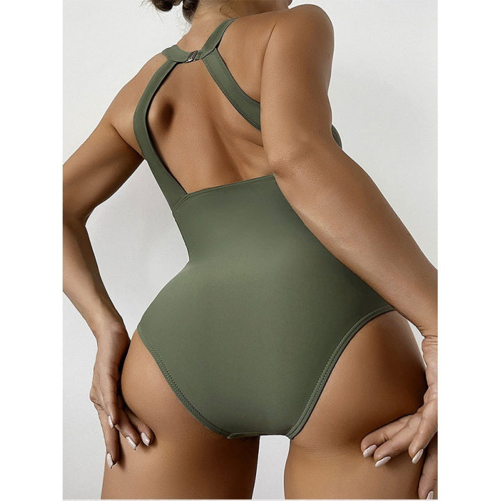 Damen Sportlicher Badespielanzug mit transparenten Einsätzen Echo Archiv