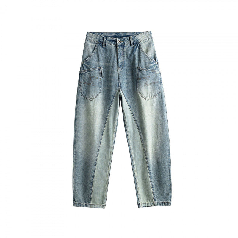 Damen Baggy-Jeans im Panel‑Design mit tiefem Bund und großen Schubtaschen Echo Archiv