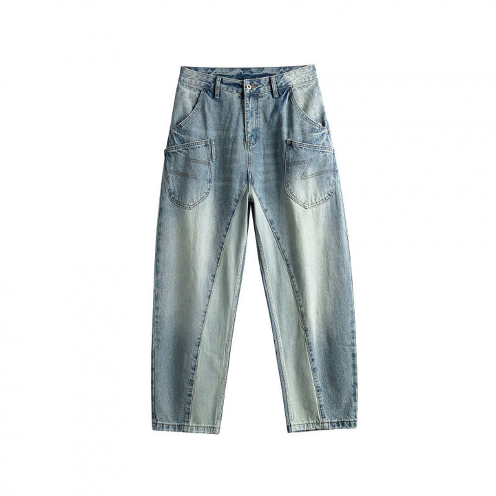 Damen Baggy-Jeans im Panel‑Design mit tiefem Bund und großen Schubtaschen Echo Archiv