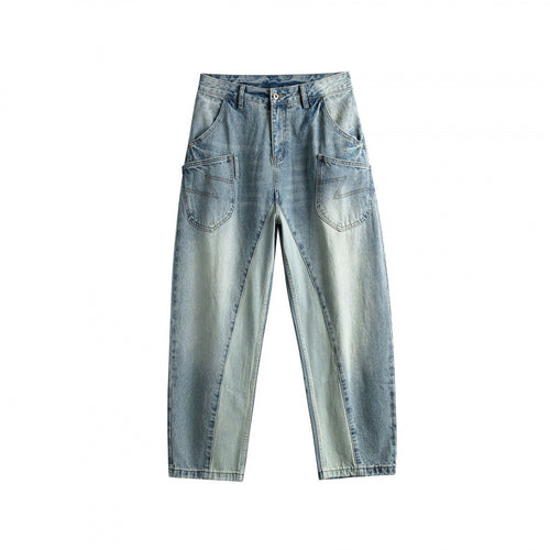 Damen Baggy-Jeans im Panel‑Design mit tiefem Bund und großen Schubtaschen Echo Archiv