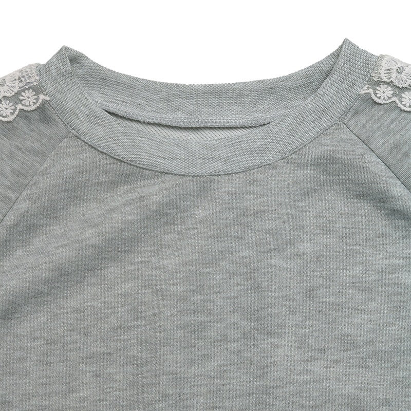 Damen Lässiger Pullover mit Rüschendetails Echo Archiv