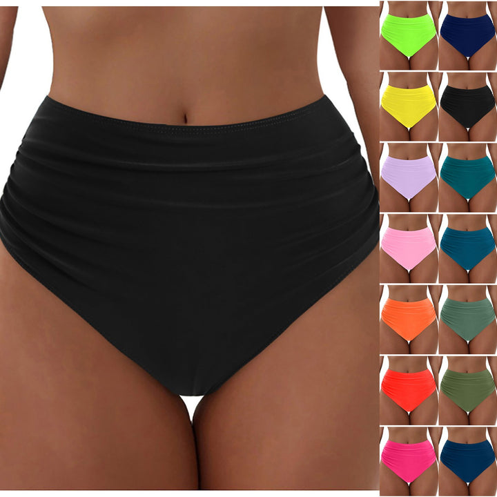 Damen Hochgeschnittenes Bikini-Höschen mit Rüschendetails Echo Archiv