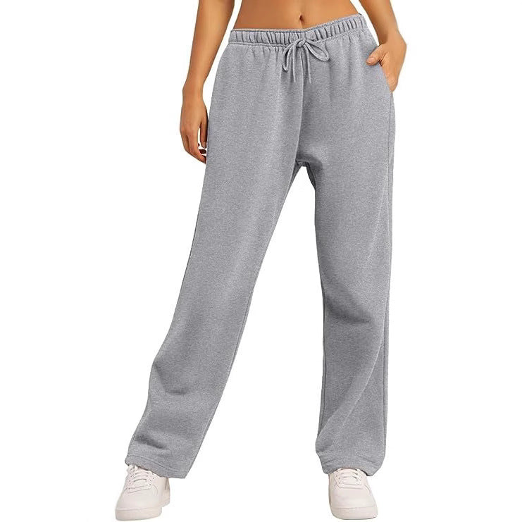 Damen bequeme Sporthose mit elastischem Bund und praktischen Taschen Echoarchiv