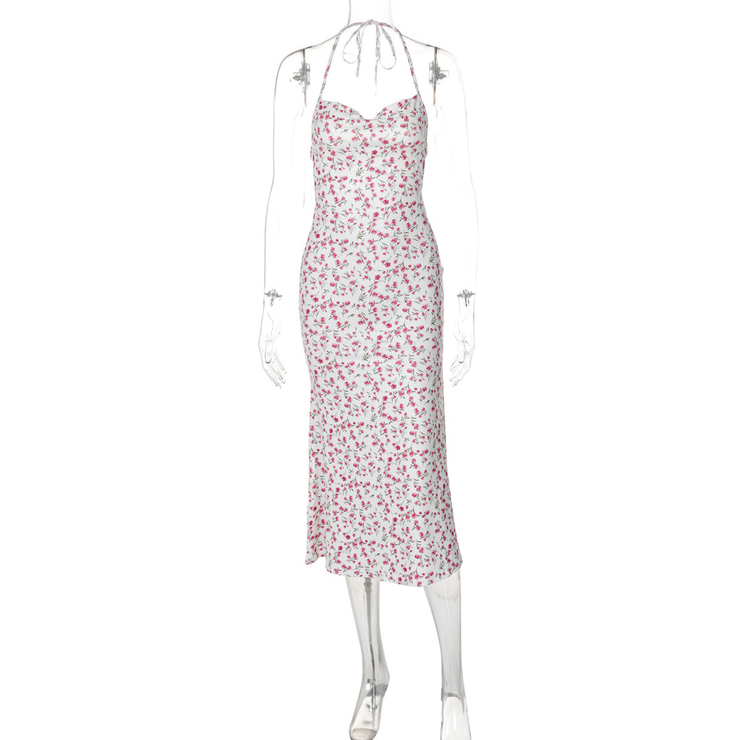 Damen Maxikleid mit eleganter Schnürung und floralem Muster Echo Archiv