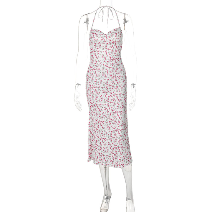 Damen Maxikleid mit eleganter Schnürung und floralem Muster Echo Archiv