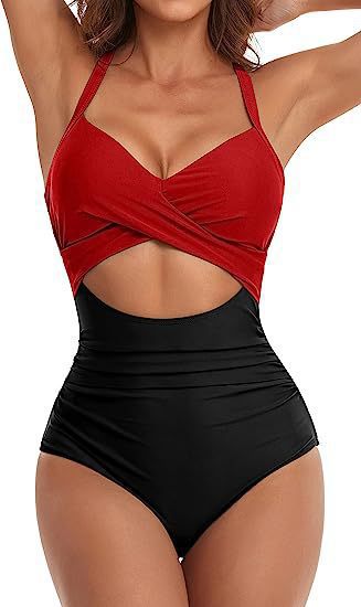 Damen Cut-Out Badeanzug Echo Archiv