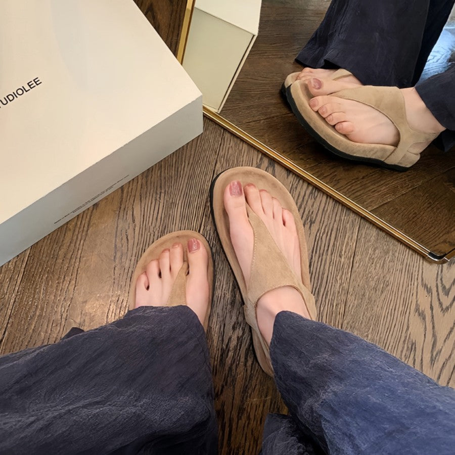 Damen Zehentrenner-Sandalen mit ergonomischem Fußbett und stilvollem Design Echoarchiv