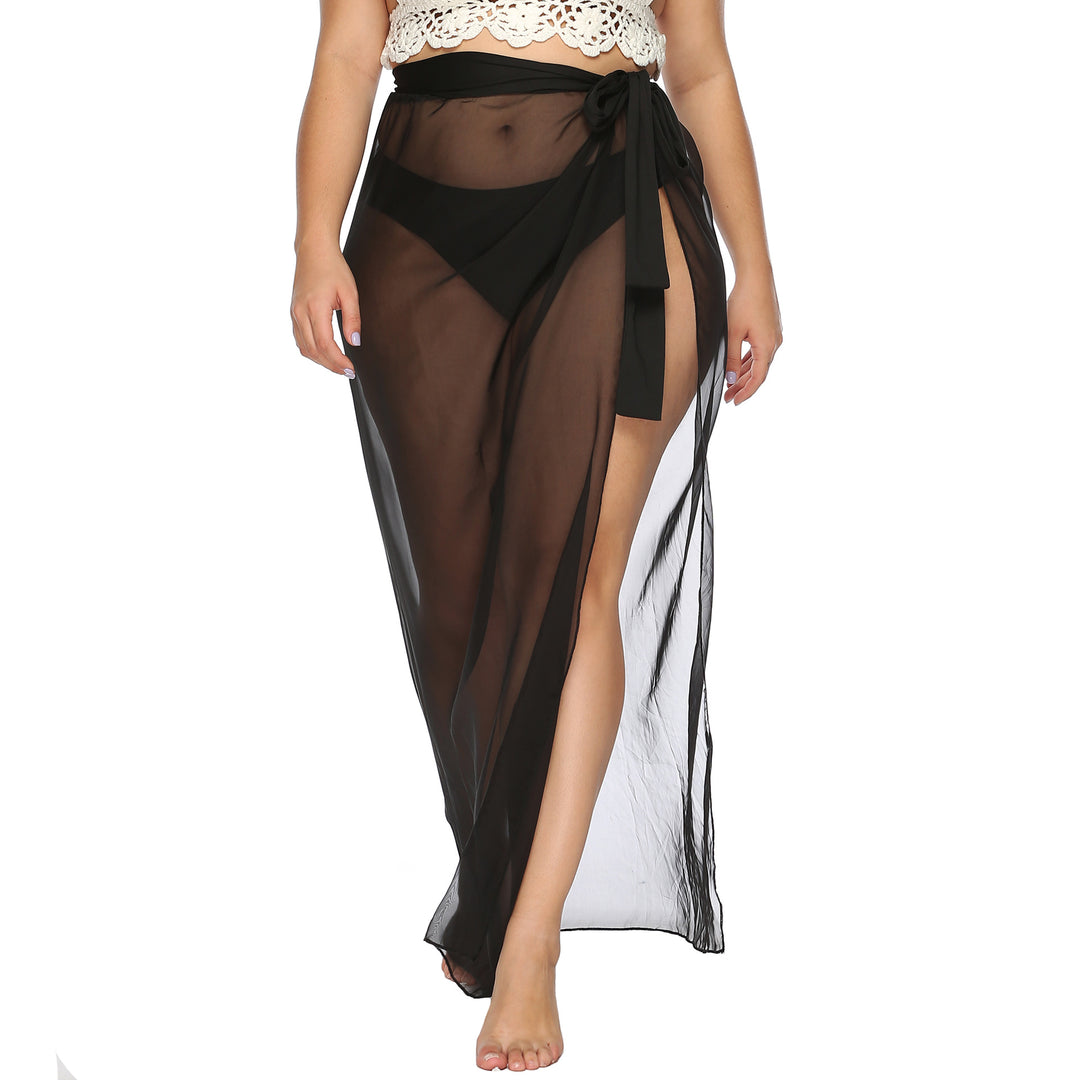Damen eleganter Strandüberwurf mit seitlichem Knoten Echo Archiv