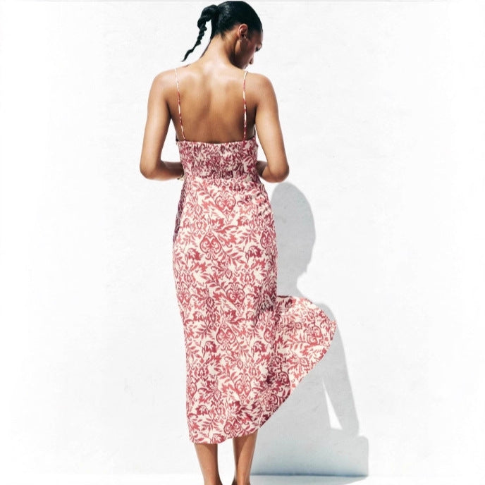 Damen Maxikleid mit raffiniertem Cut-Out-Design und verstellbaren Spaghettiträgern Echo Archiv