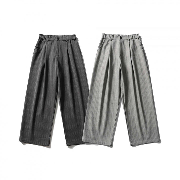 Damen Weite Bundfalten-Hose mit hohem Bund, verkürzter Culotte-Silhouette und elastischem Rückenteil Echo Archiv