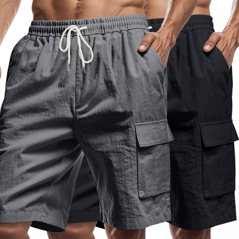 Herren Cargo-Shorts mit vielseitigen Taschen und elastischem Bund Echoarchiv