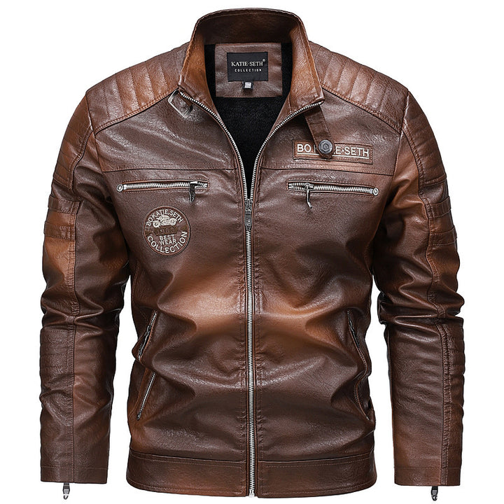 Herren Modische Bikerjacke Echo Archiv