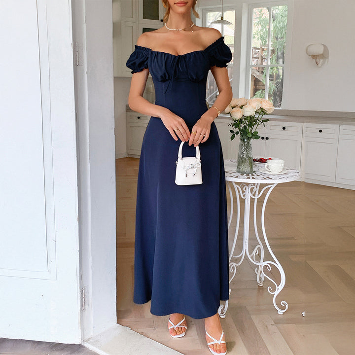 Damen Maxi-Kleid mit charmanten Rüschendetails und schmeichelndem Schnitt Echo Archiv