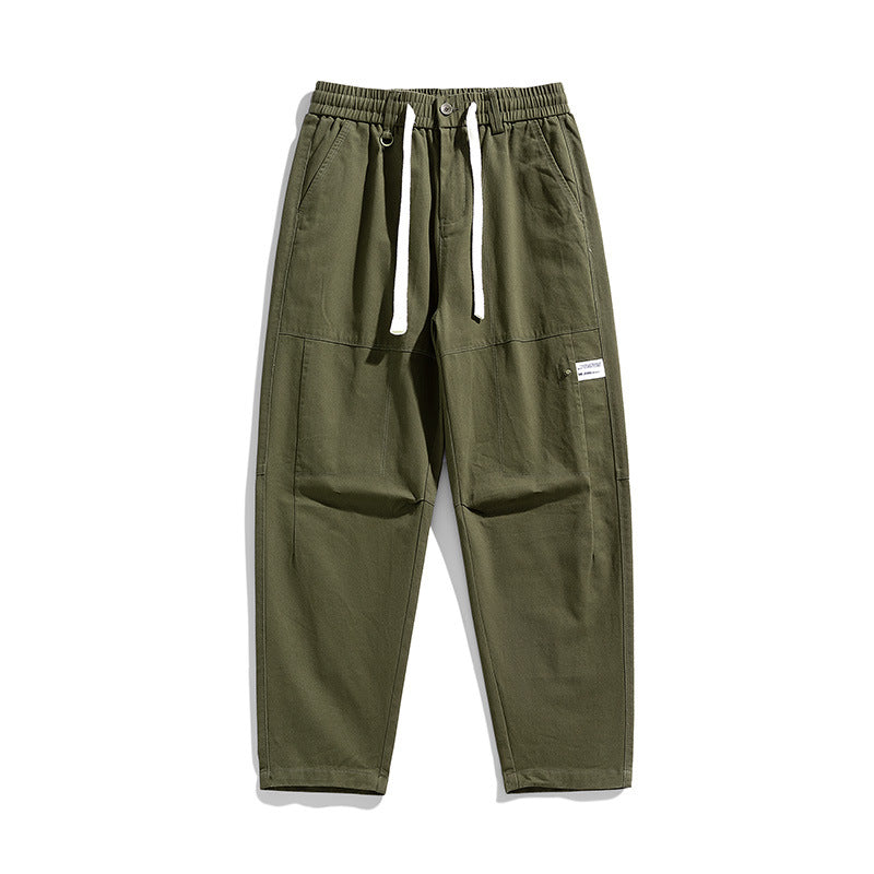 Herren Locker geschnittene Cargo-Jogginghose mit Tunnelzug, Knieabnähern und Utility‑Details Echo Archiv