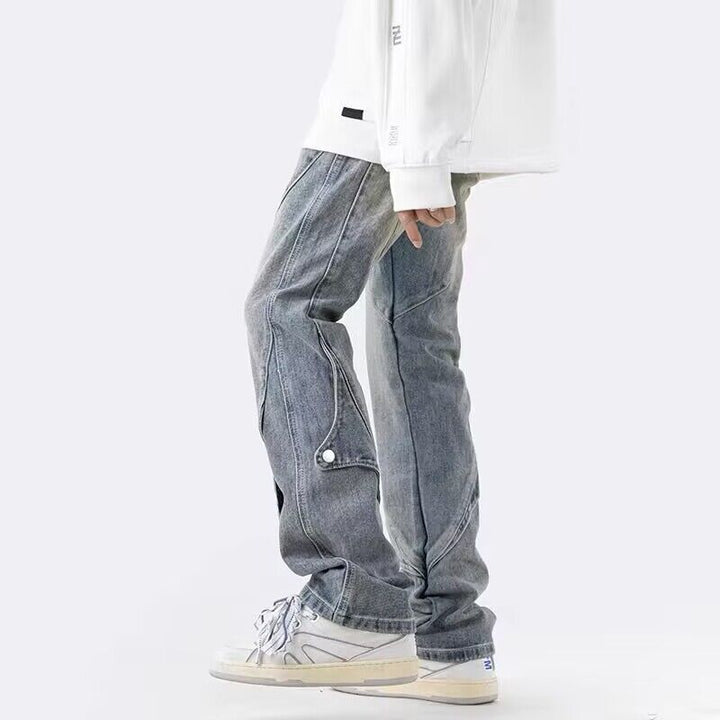 Herren Lässige DenimCargo-Hose Echoarchiv