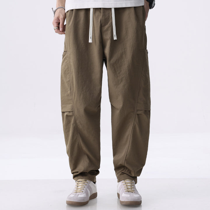 Herren Cargo-Jogginghose mit Kordelzug, elastischem Saum und seitlichen Utility‑Taschen Echoarchiv