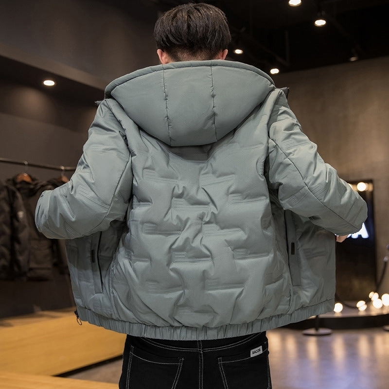 Herren isolierte Übergangsjacke mit Kapuze und wasserdichten Eigenschaften Echoarchiv