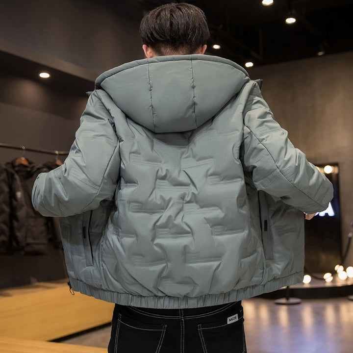 Herren isolierte Übergangsjacke mit Kapuze und wasserdichten Eigenschaften Echoarchiv