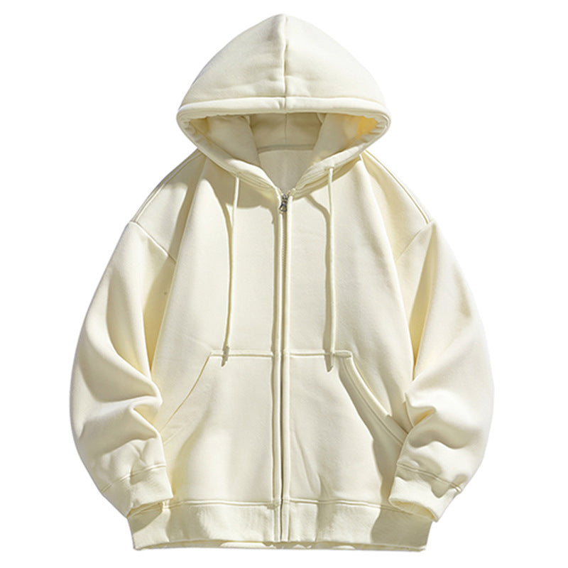 Herren Oversize Kapuzen‑Sweatjacke mit durchgehendem Reißverschluss und Kängurutasche Echo Archiv