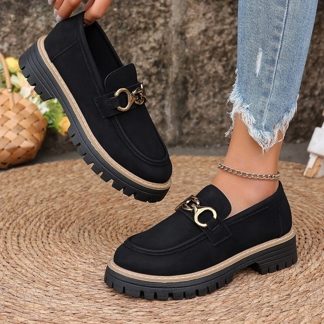 Damen Chunky Loafer mit Metall-Horsebit und profilierter Lug-Sohle Echo Archiv