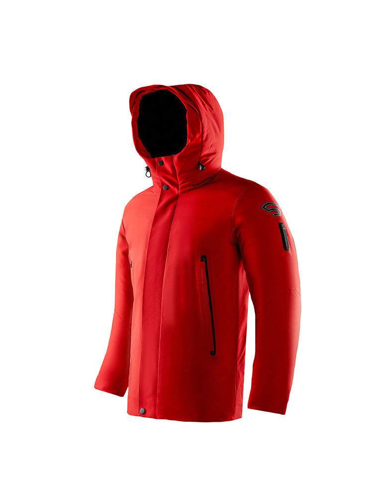 Herren Wasserdichte Softshelljacke mit Kapuze, verschweißten Nähten und Premium-Reißverschlüssen Echo Archiv