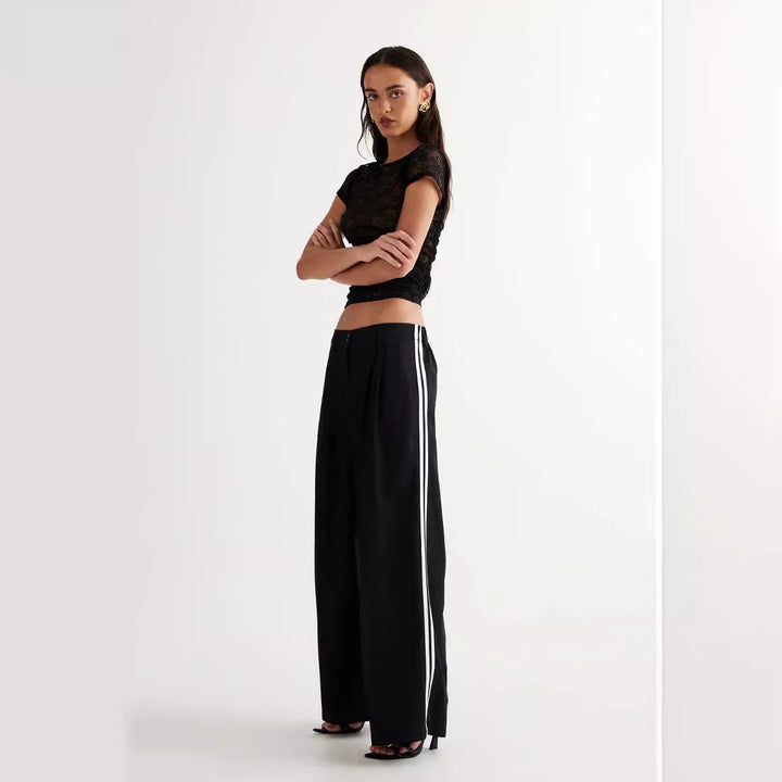 Damen Spitzentop mit enganliegendem Design und kurzen Ärmeln Echo Archiv