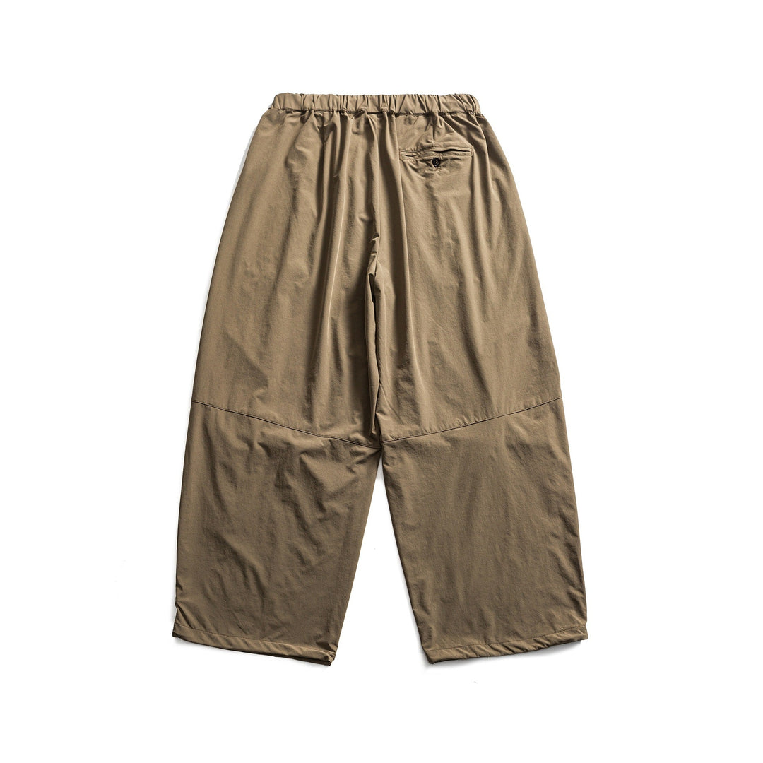 Damen Weite Cropped-Cargo-Culotte mit Tunnelzugbund und Falten-Detail Echoarchiv
