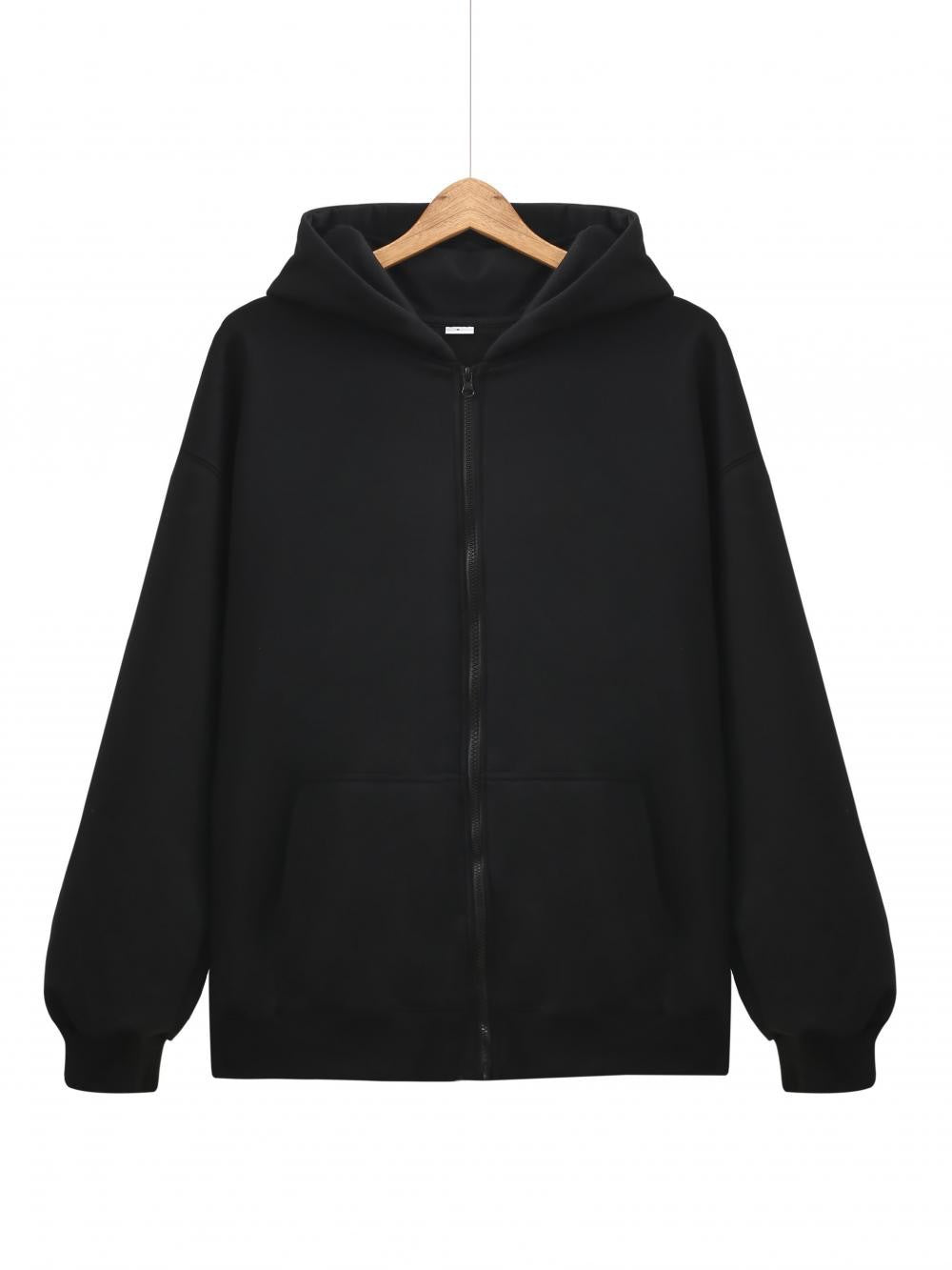 Unisex nan leichter Reißverschluss-Hoodie mit innen angerautem French-Terry, flachen Nähten und Kängurutaschen Echo Archiv