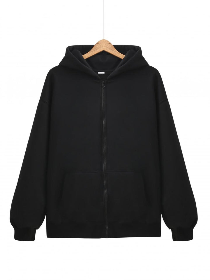 Unisex nan leichter Reißverschluss-Hoodie mit innen angerautem French-Terry, flachen Nähten und Kängurutaschen Echo Archiv