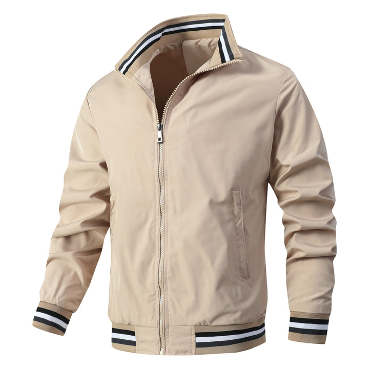 Herren leichte Freizeitjacke mit stylischem Stehkragen Echoarchiv
