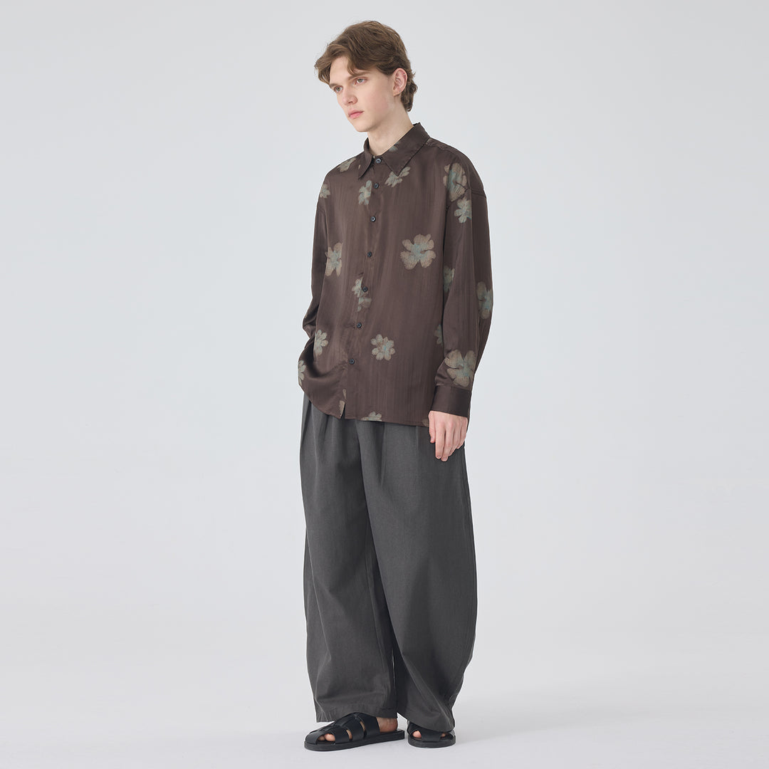 Herren elegante Langarmhemd Echoarchiv