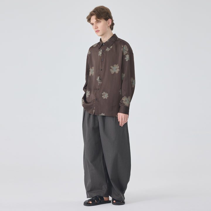 Herren elegante Langarmhemd Echoarchiv