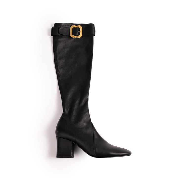 Damen Stretch-Stiefelette mit mittlerem Blockabsatz Echo Archiv