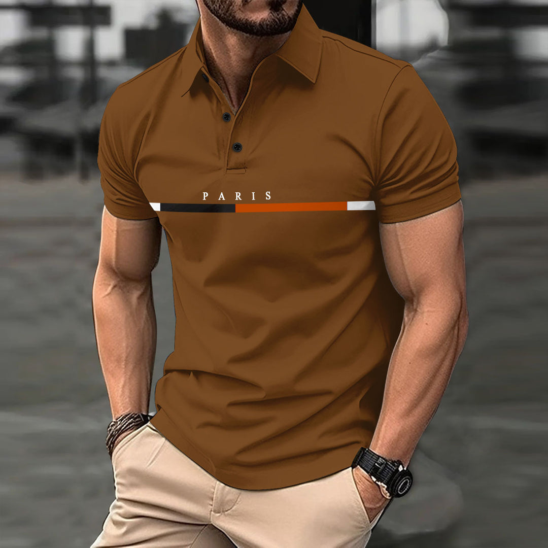 Herren Freizeit Polo Shirt Echoarchiv