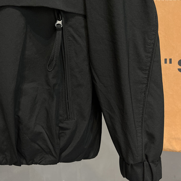Herren urbane Übergangsjacke mit integriertem Windschutz Echoarchiv