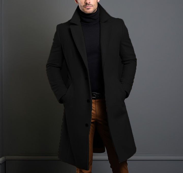 Herren eleganter Wollmantel Echoarchiv