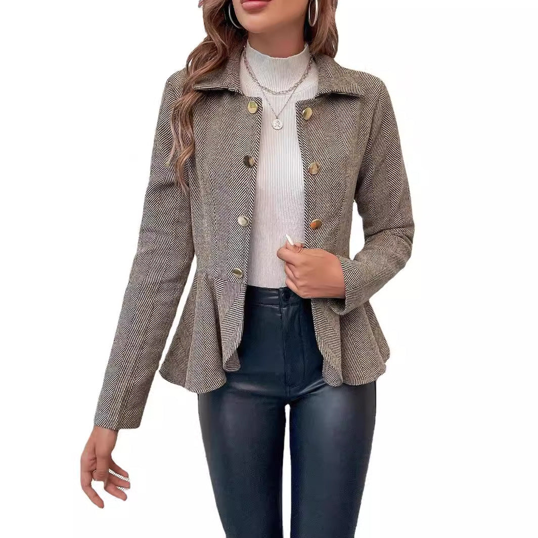 Damen Modische Blazerjacke – Valéne