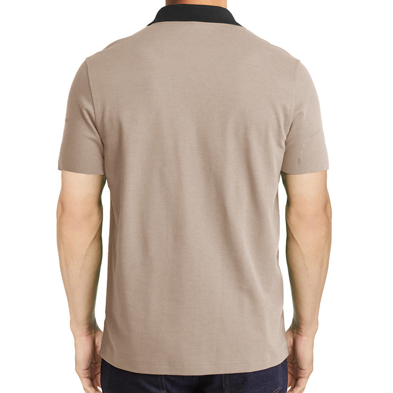 Herren Sportliches Kurzarm Poloshirt mit strukturiertem Kragen Echoarchiv