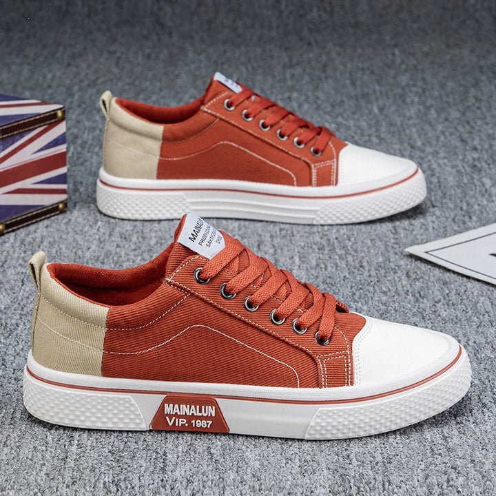Herren Sportliche Sneakers mit kontrastierenden Einsätzen Echoarchiv